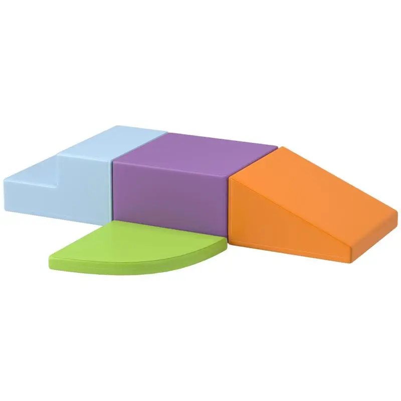 Set of 4 Foam Climbing Blocks for Children, Multicoloured