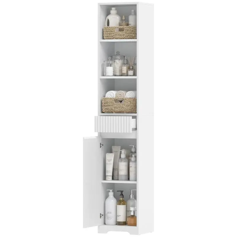 Tall Bathroom Cabinet with Adjustable Shelf