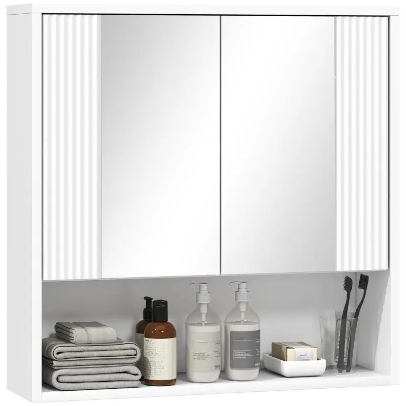 Wall-Mounted Bathroom Cabinet with Soft-Close Doors