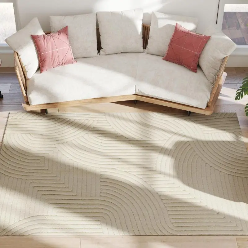 Non-Slip Area Rug, 230 × 160 cm, Cream