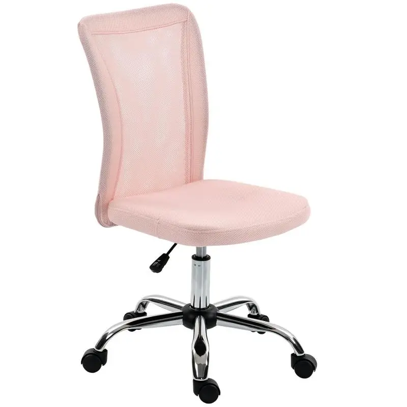 Ergonomic Swivel Office Chair, Pink