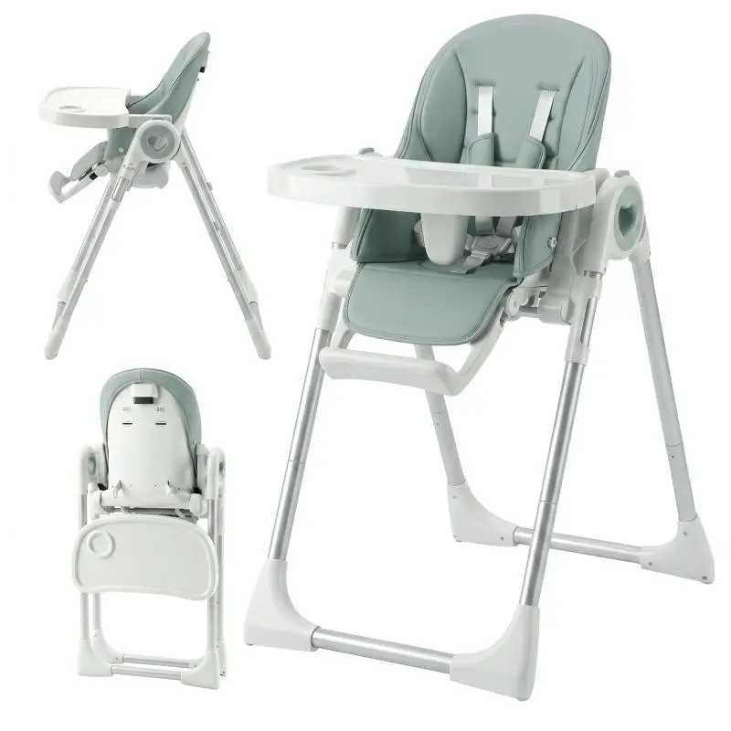 Foldable High Chair, Green