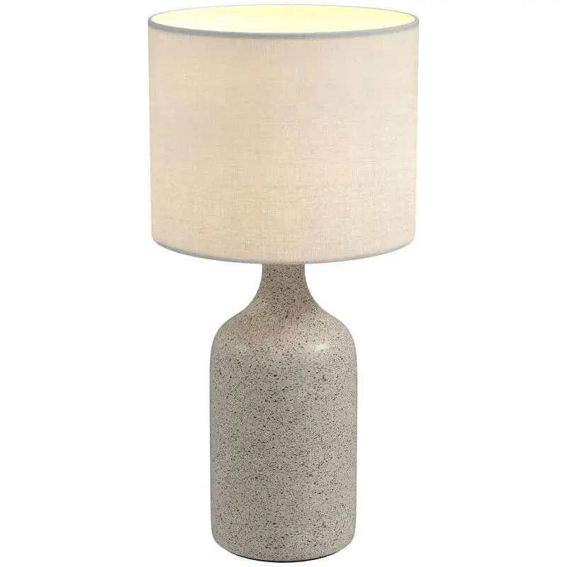 Table Lamp with Ceramic Base and Linen Shade