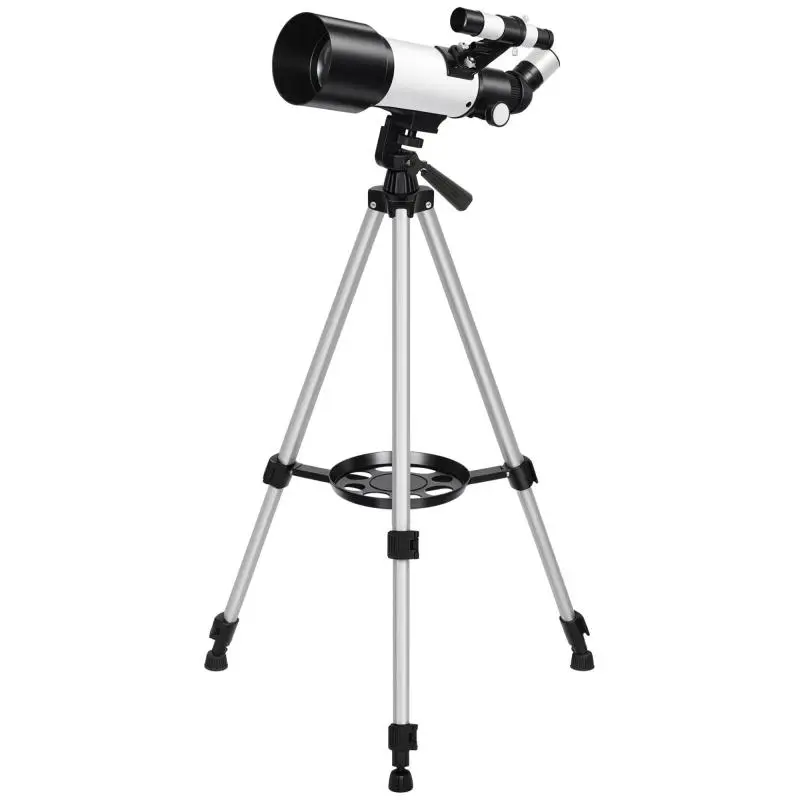 Astronomical Telescope with 70 mm Lens and Adjustable Tripod