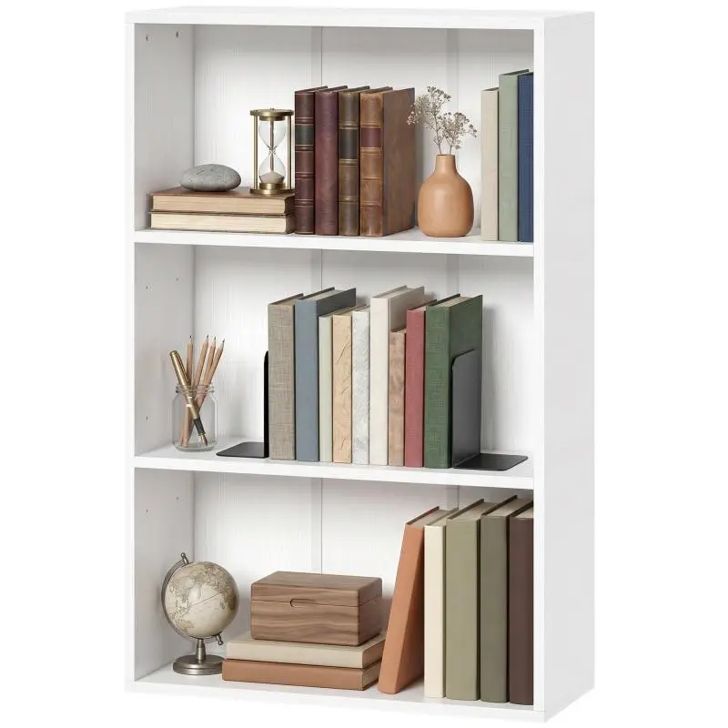 Storage Bookcase with Adjustable Shelf, 60 cm