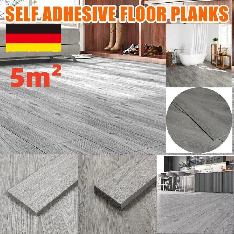Self-Adhesive Vinyl Floor Planks, 5 m²