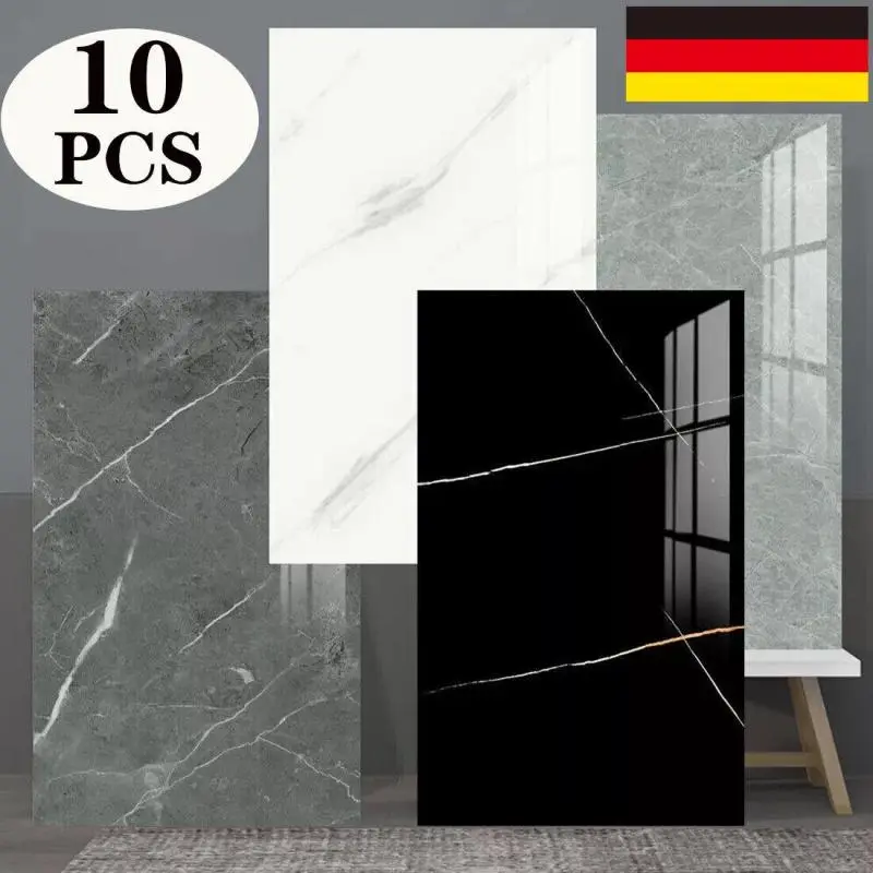 Self-Adhesive Marble Tile Stickers, 10 Pack