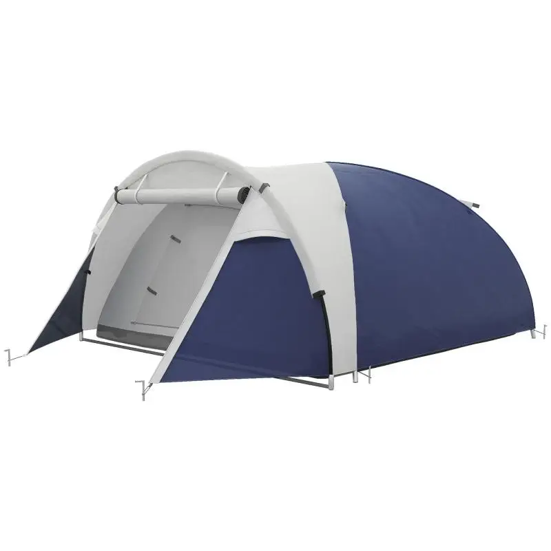 Camping Tent for 3–4 People, Blue