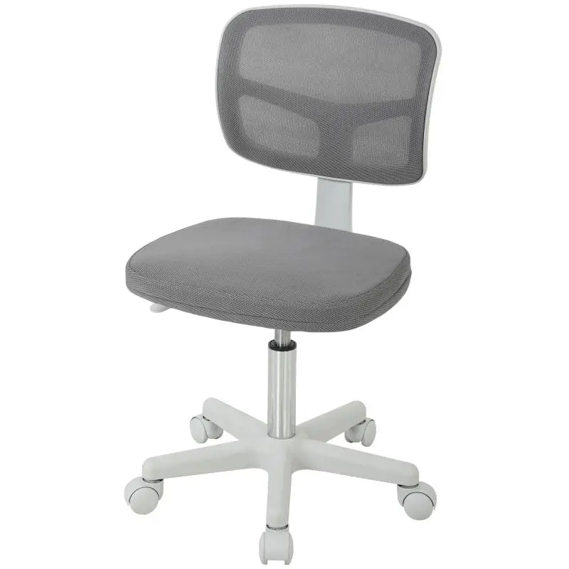Ergonomic Armless Office Chair with Mesh Backrest