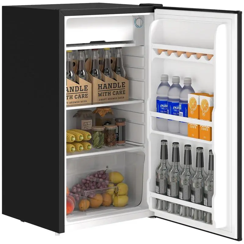Compact Fridge-Freezer, 91 L, Black
