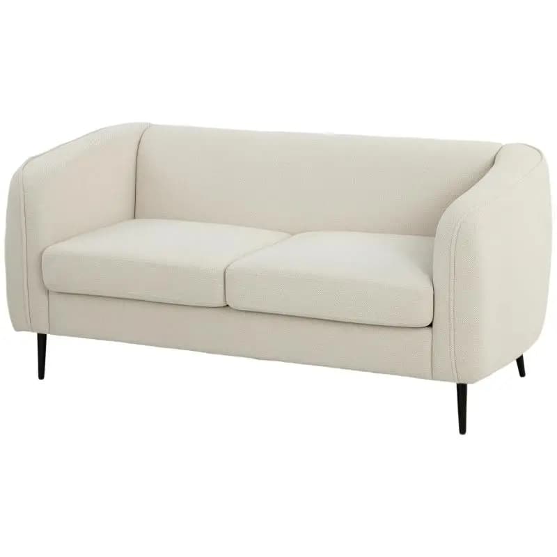 2-Seater Velvet Sofa, 160 cm, Beige
