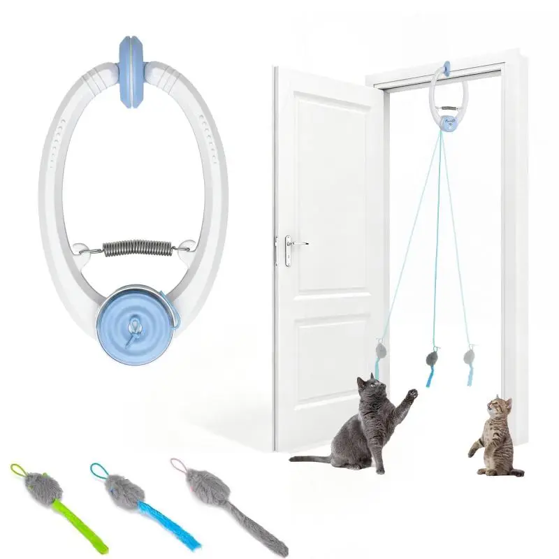 Interactive Cat Toy, USB Rechargeable, Door Hanging