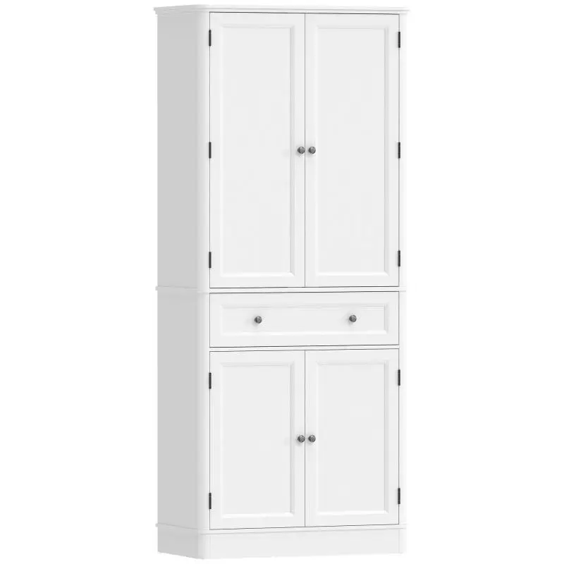 Kitchen Cabinet with 4 Doors and Drawer, 186.4 cm