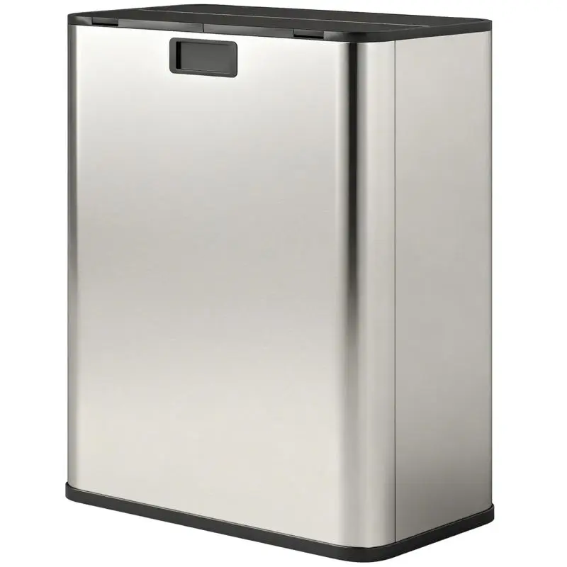 Kitchen Waste Bin with 2 x 28 L Compartments