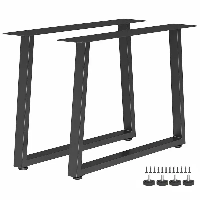 Set of 2 Steel Table Legs, 75 kg Capacity