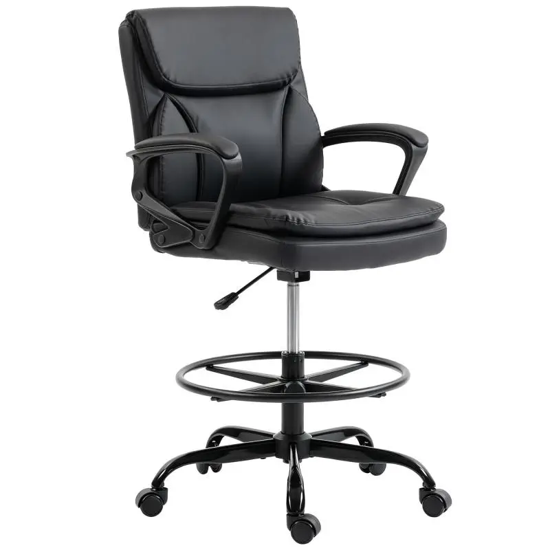 Height Adjustable Office Chair, Black