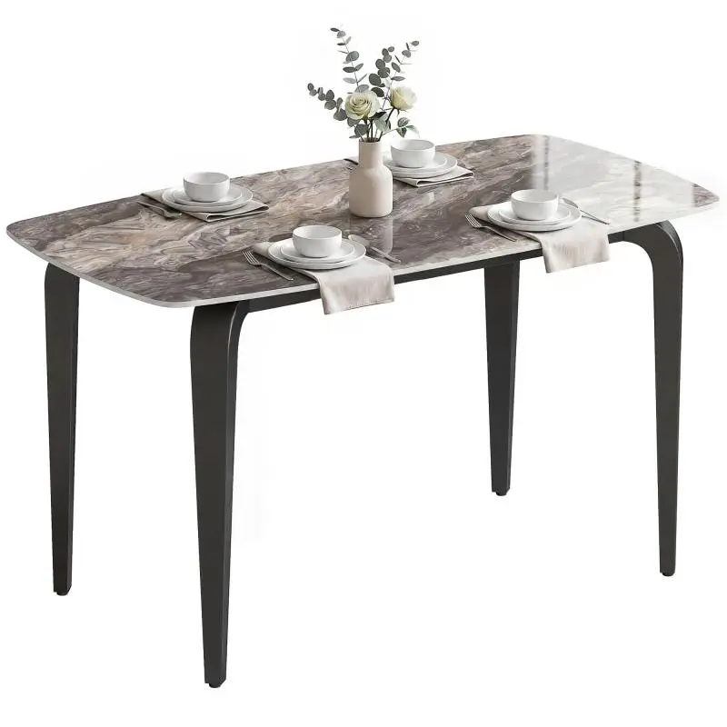 Dining Table with Sintered Stone Top, 130 x 70 cm