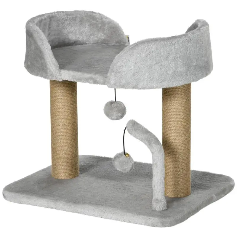 Cat Tree with Scratching Post and Bed, 48 x 38 x 42 cm