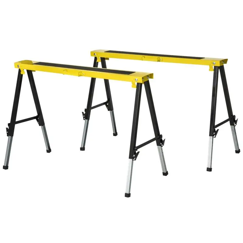 Set of 2 Folding Work Stands, 100 x 60 cm