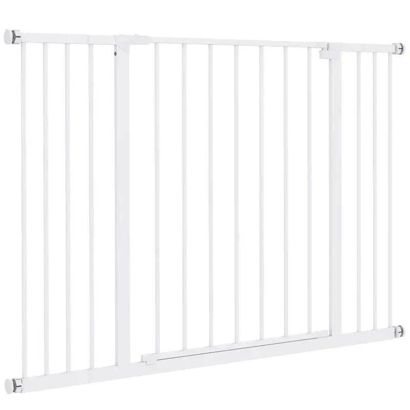 Extendable Safety Dog Gate, 76-107 cm, White