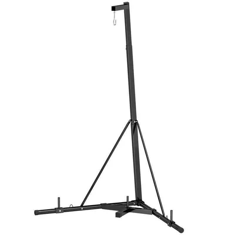Freestanding Punching Bag Stand, Foldable, Black