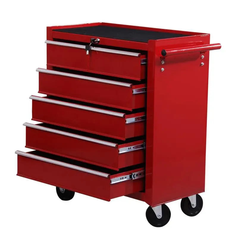 Steel Tool Trolley with 5 Drawers