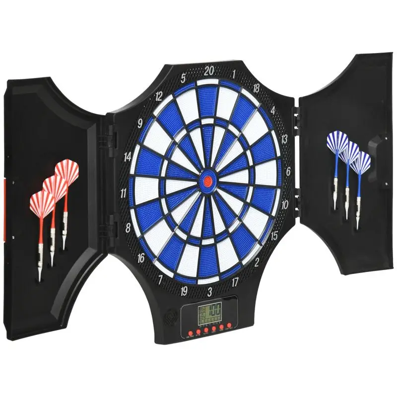 Electronic Dartboard with LCD Display and 6 Darts