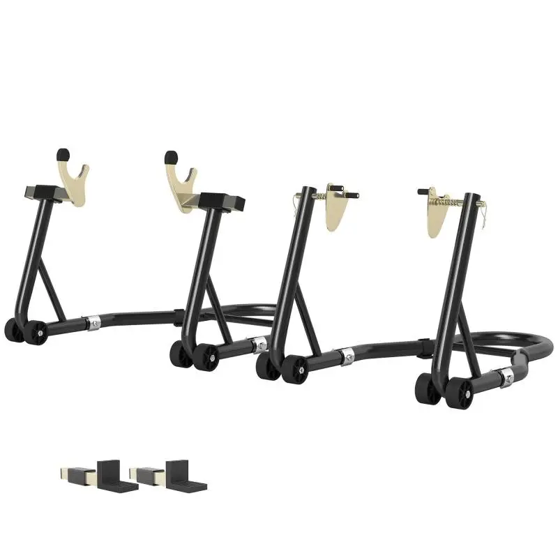 Set of 2 Adjustable Motorcycle Stands