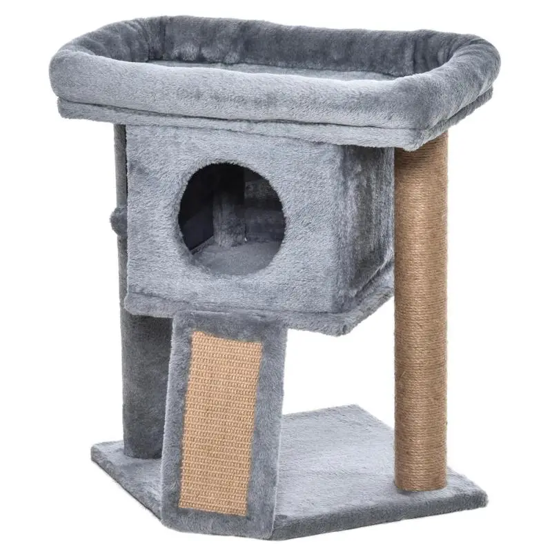 Cat Tree with House and Plush Bed