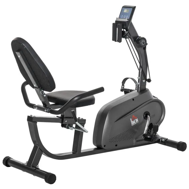 Magnetic Recumbent Exercise Bike with Arm Bands