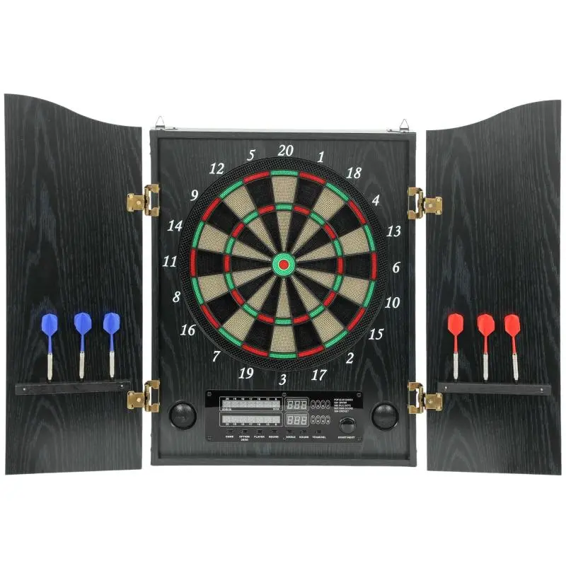 Electronic Dartboard with Cabinet, 25 Games