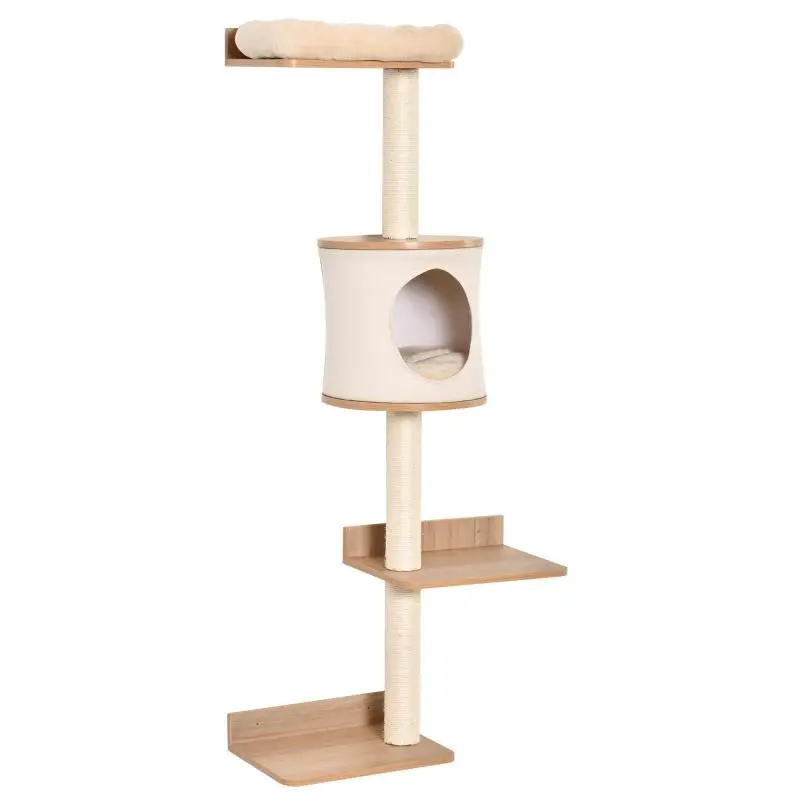 Wall-Mounted Cat Climbing Frame, 149 cm