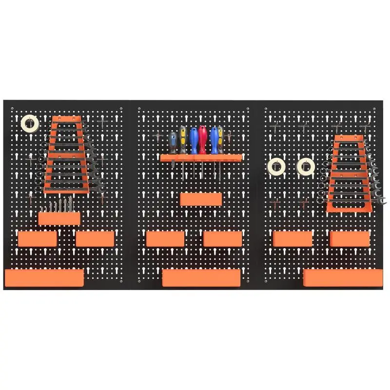 Wall-Mounted Tool Organiser Set, 120 × 60 cm