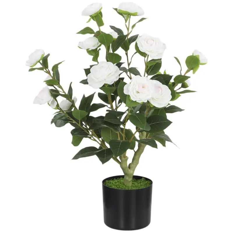 Artificial Camellia Plant, 65 cm