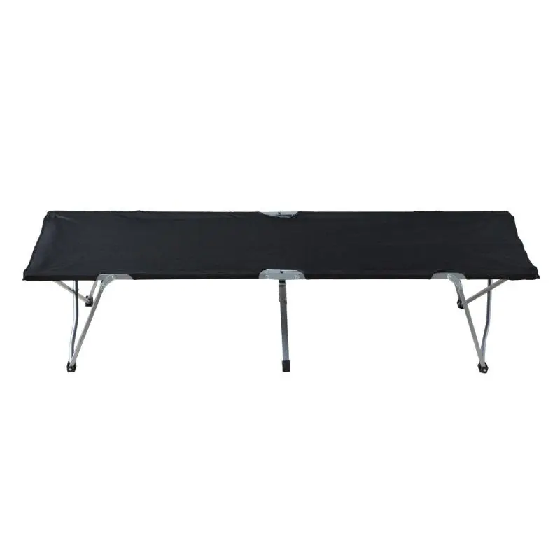 Foldable Camping Cot, 193 x 64 x 40 cm, Black