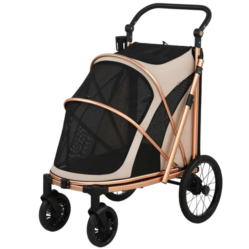 Foldable Dog Stroller with Suspension