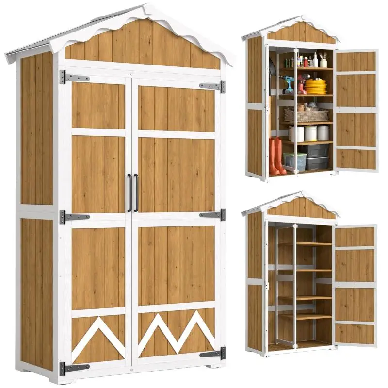 Wooden Garden Shed 105 cm x 55 cm x 179 cm