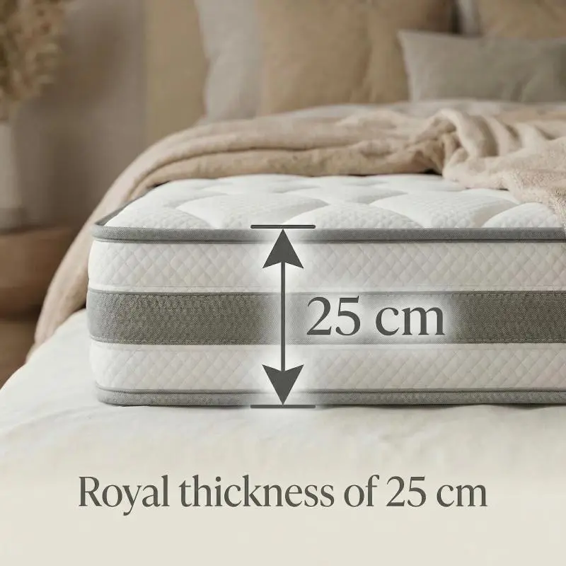 Pocket Spring Mattress 140 x 190 cm, 25 cm