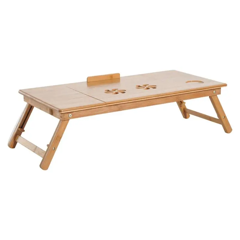 Foldable Bamboo Laptop Bed Tray with Drawer