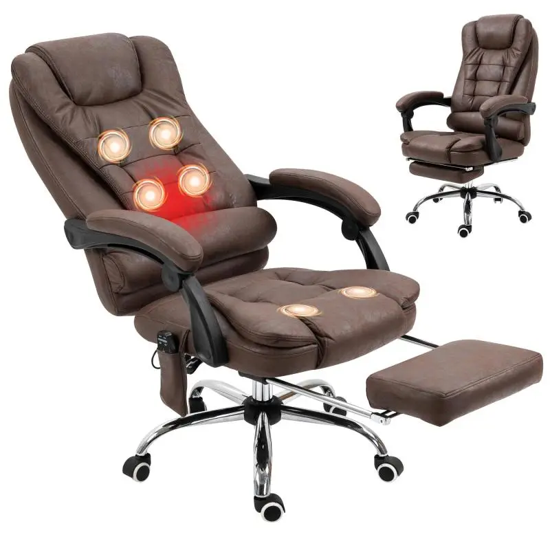 Reclining Office Chair with Massage and Heat