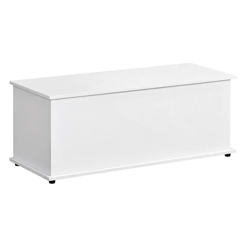 Storage Bench with Lid, White, 100 cm