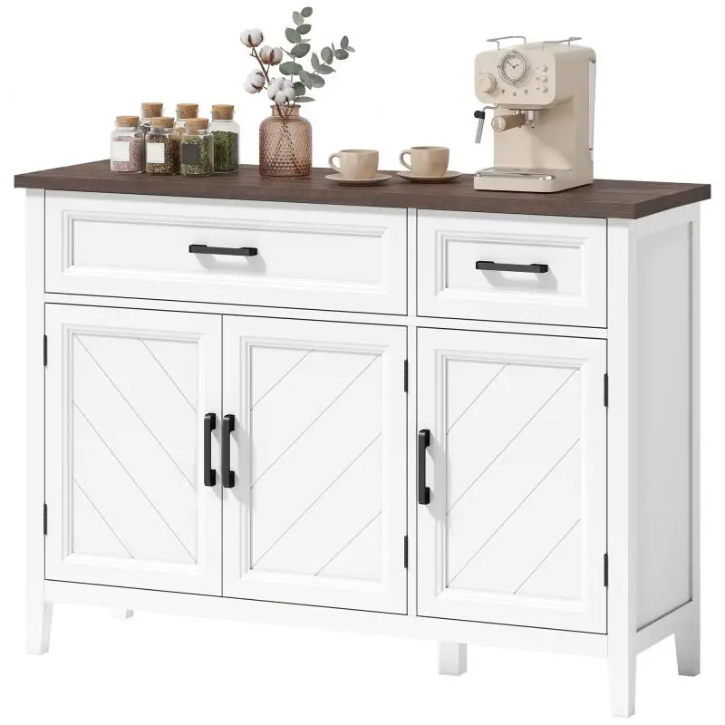 Sideboard with 2 Drawers and Adjustable Shelves