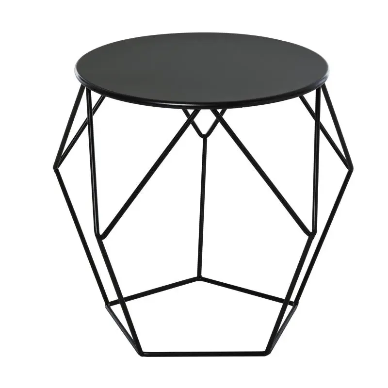 Geometric Coffee Table in Steel, 54 cm