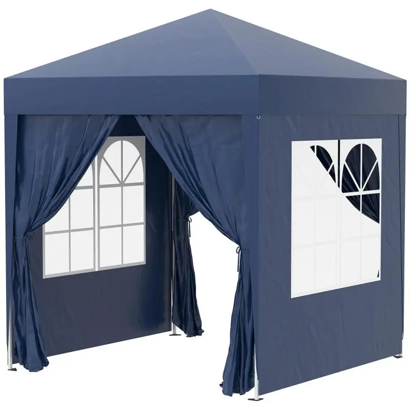 Pop-Up Folding Gazebo, 2 x 2 m, Blue