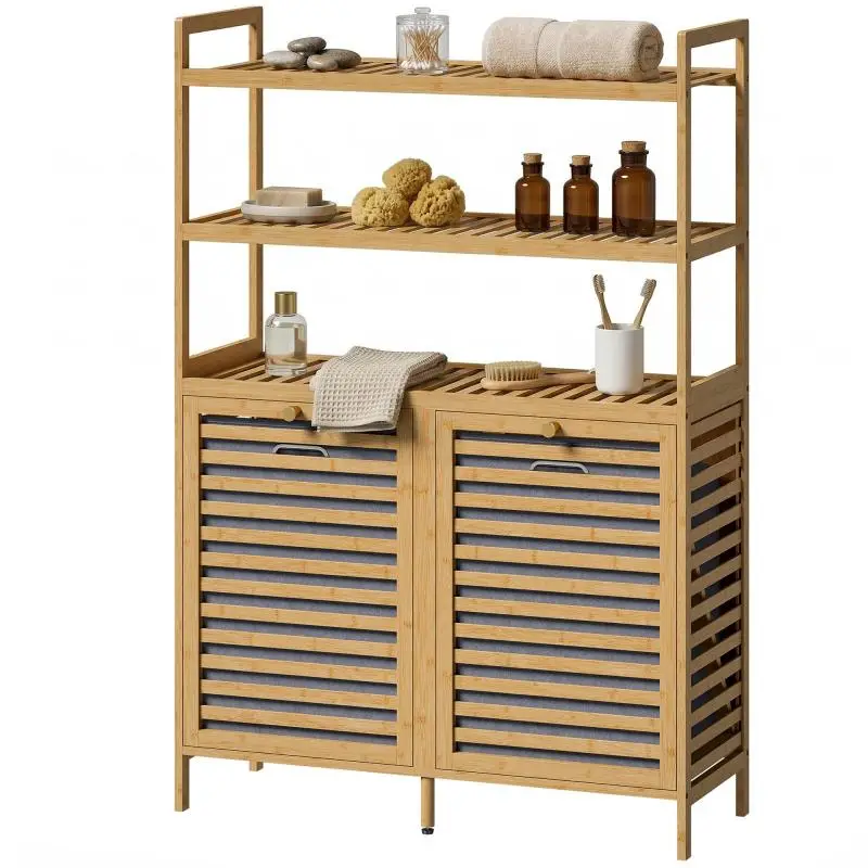 Double Tilt-Out Laundry Cabinet with 2 Baskets