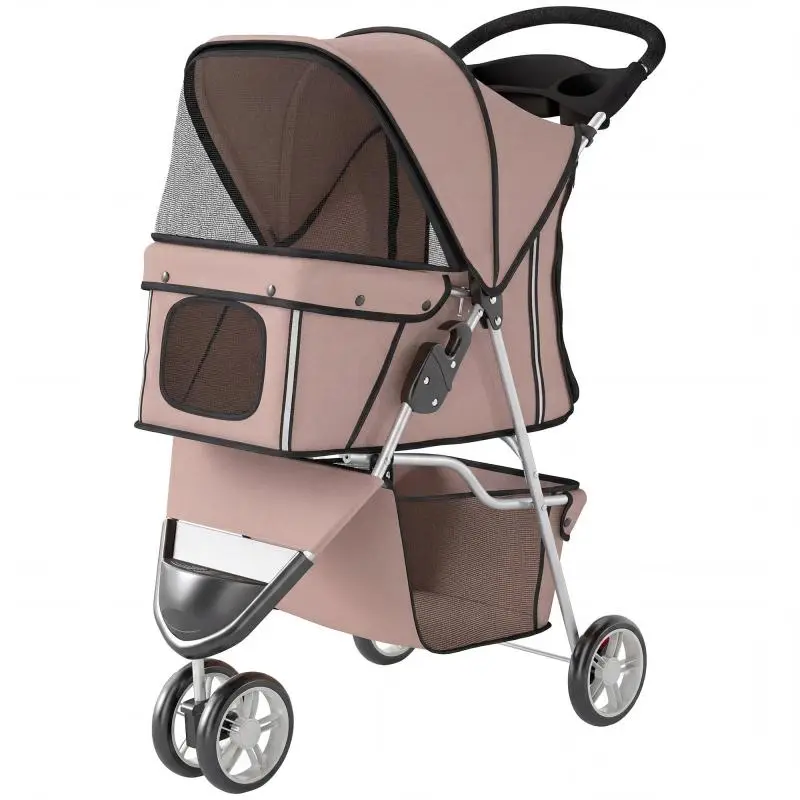 4-Wheel Dog Stroller with Canopy, 77 x 44 x 102 cm