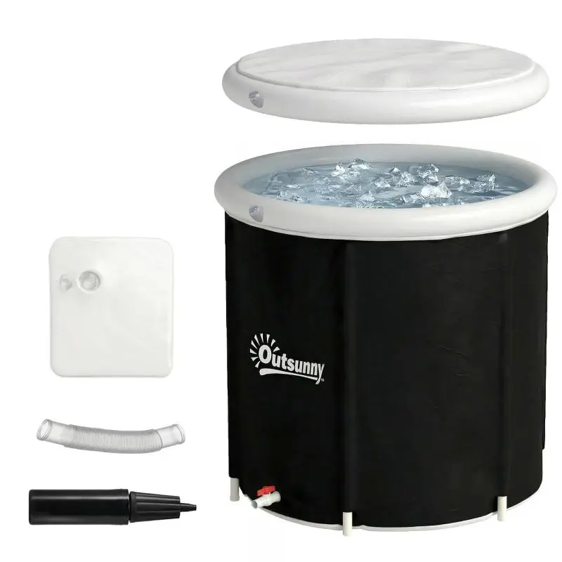 280 L Inflatable Ice Tub with Lid and Pump
