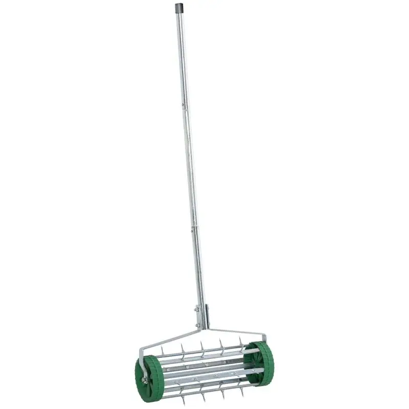 Lawn Aerator Roller with Telescopic Handle
