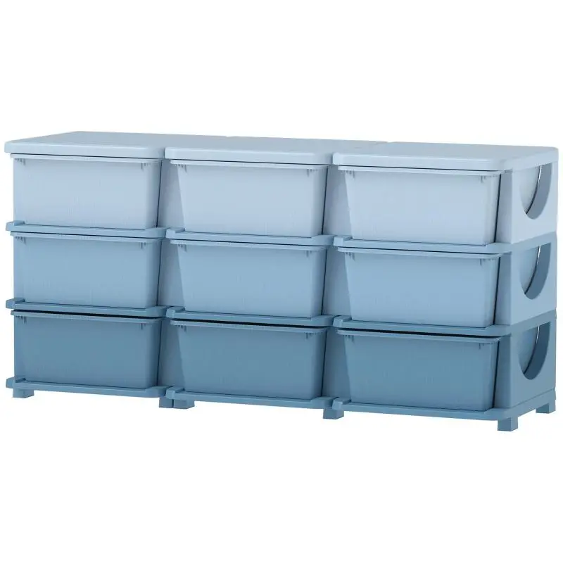 Children's Storage Box with 9 Drawers