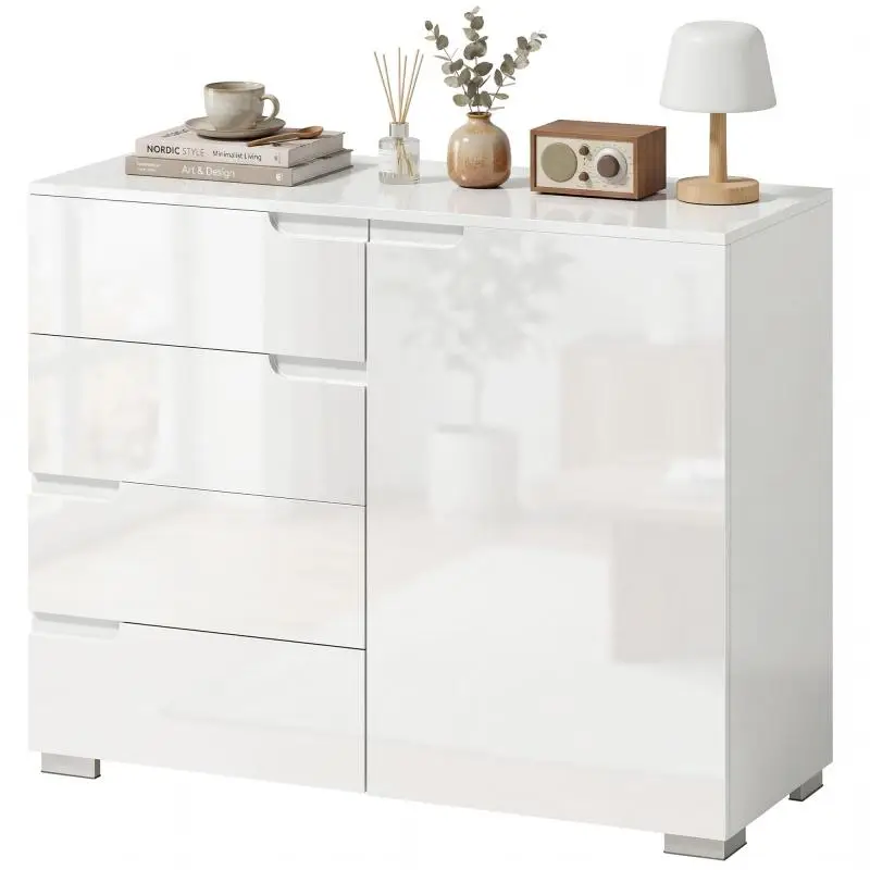 Chest of Drawers with 4 Drawers and 1 Door